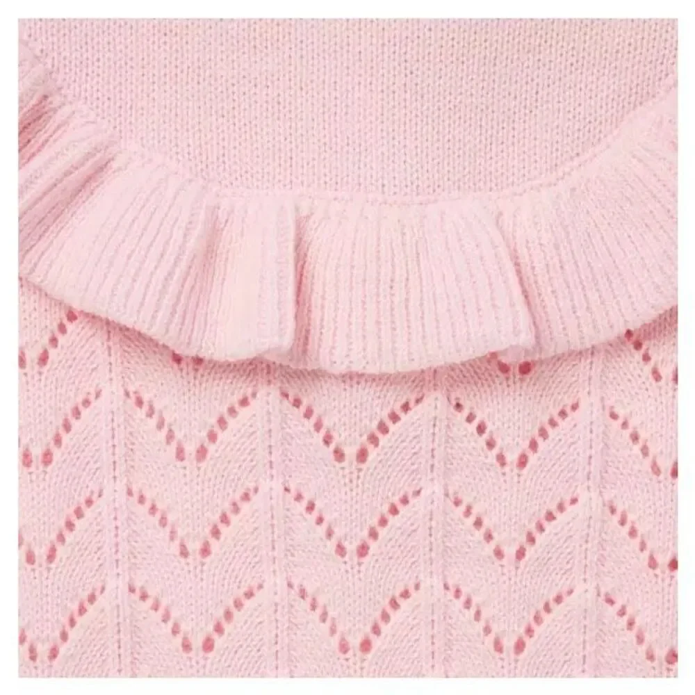 Janie and Jack Baby Ruffle Collared Sweater Set size 6–12 months